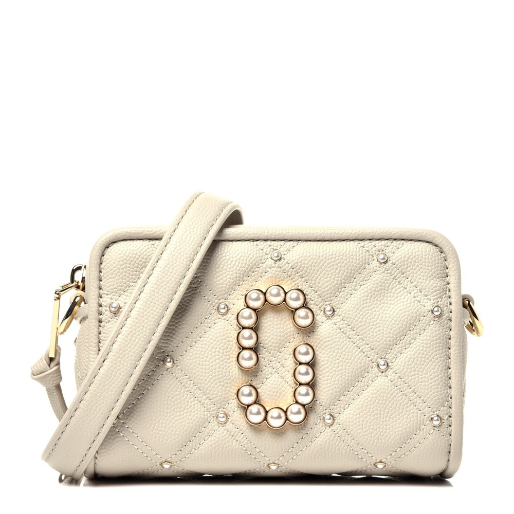 Marc Jacobs Cream Quilted Crossbody Bag
